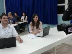 Gravação da bancada da WEB TV Redação K1