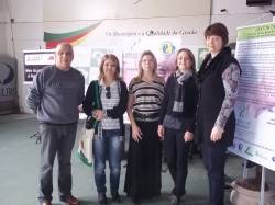 Equipe de Ijuí que participou do evento, com os dois professores da UNIJUÍ