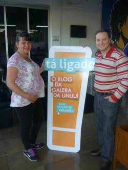 Patricia Maria Franck Mognhon (Psicologia) e Élvis Mognhon (Mestrado em Desenvolvimento) - Câmpus Ijuí