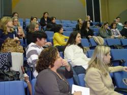 Público atento aos ensinamentos gastronômicos