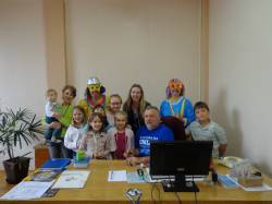 Pró-Reitor Jorge Thiesen recebeu as crianças em Três Passos