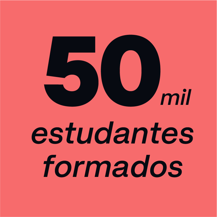 50mil estudantes formados